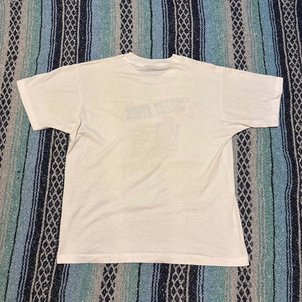 Vintage Screen Stars Best Desert Storm Support Our Troops T Shirt XL White 90s - Picture 2 of 11